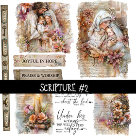 Scripture Torn Pages UV DTF Decal sheets 5 designs available