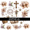 Scripture Torn Pages UV DTF Decal sheets 5 designs available