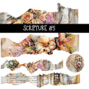 Scripture Torn Pages UV DTF Decal sheets 5 designs available