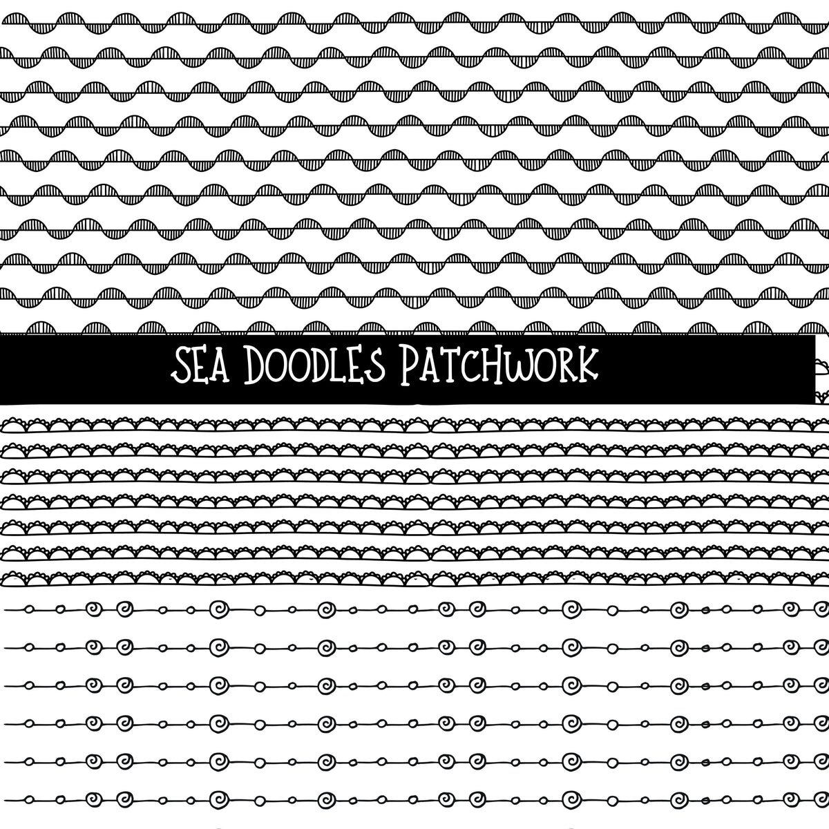 Sea Doodles Patchwork Set