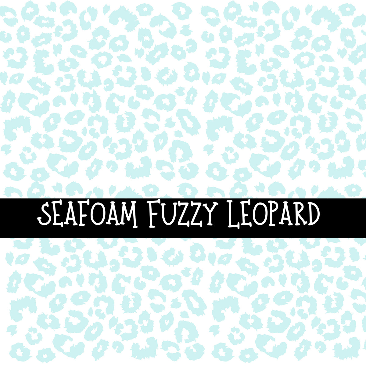 Fuzzy Leopard UV DTF Decal sheets 8 color Options