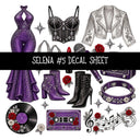 Selena UV DTF Decal sheets 7 Designs available