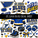 St. Louis Blues UV DTF Decal sheet