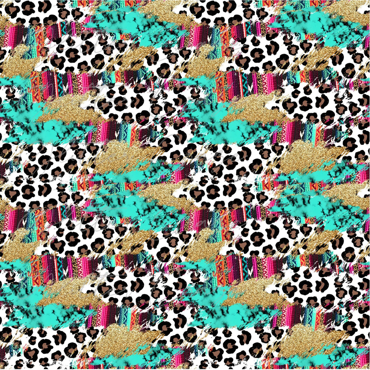 Serape Leopard Adhesive Vinyl