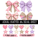 Serial Crafter UV DTF Decal sheets 6 Designs available