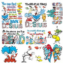 Seuss Decal Sheet UV DTF Decal accent Sheet 10x10 2 designs