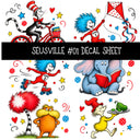 Seusville UV DTF Decal sheets 11 Designs available