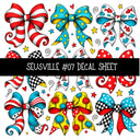 Seusville UV DTF Decal sheets 11 Designs available