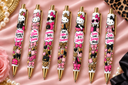 Hello Kitty Pen wraps UV DTF Decal sheet- set of 7 Designs