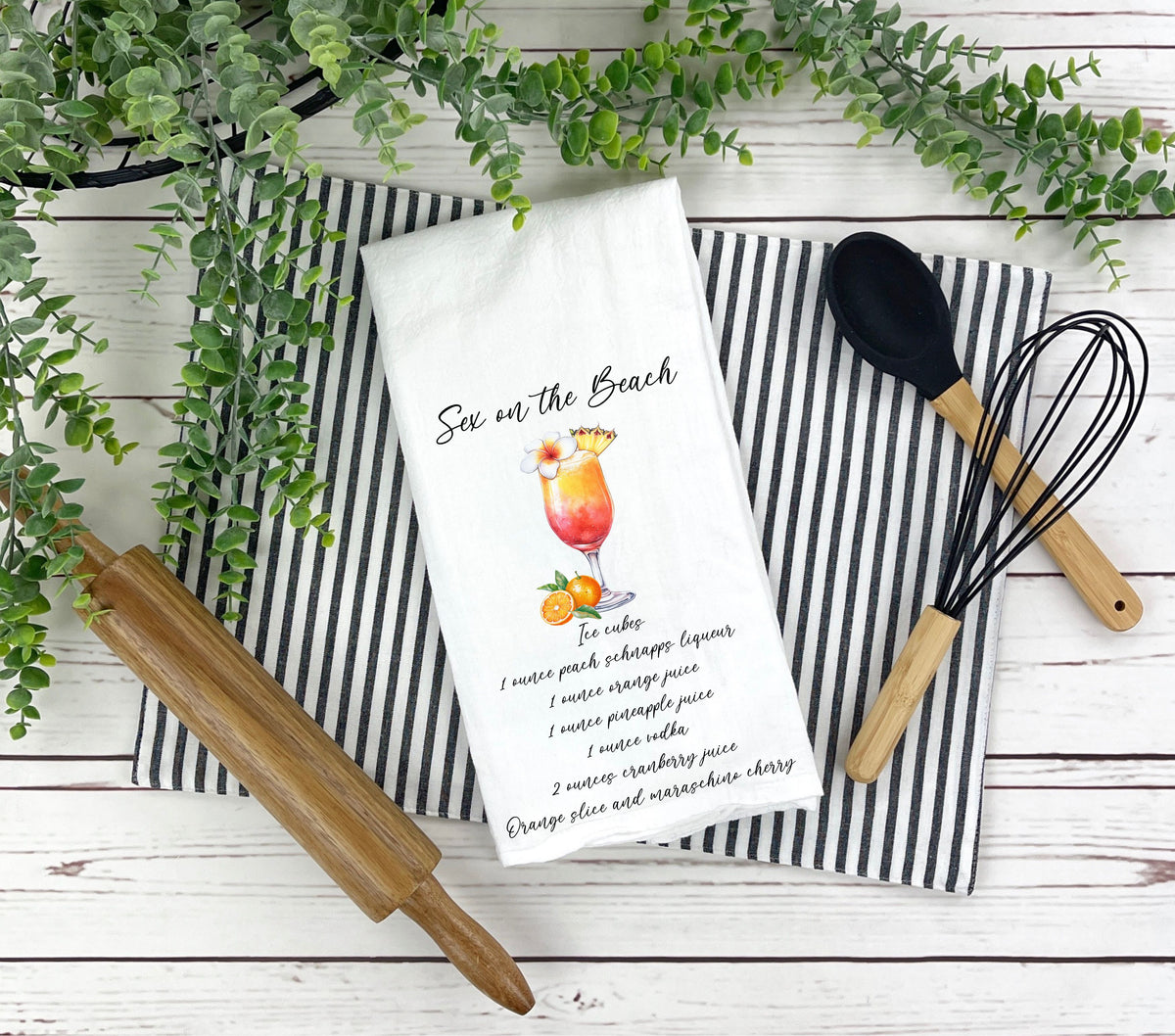 Cocktail Recipe DTF towel Transfer 5 inches wide- 20 Designs
