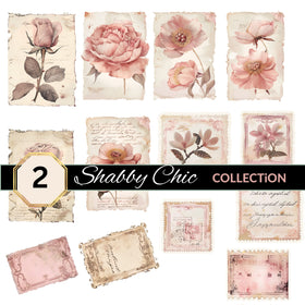 Shabby Chic UV DTF Decal Sheets 4 Designs
