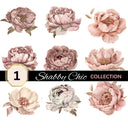 Shabby Chic UV DTF Decal Sheets 4 Designs