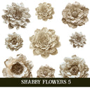 Shabby Flowers UV DTF Decal Sheets 5 sheet design options