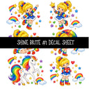 Shine Brite UV DTF Decal sheets 11 Designs available