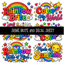 Shine Brite UV DTF Decal sheets 11 Designs available