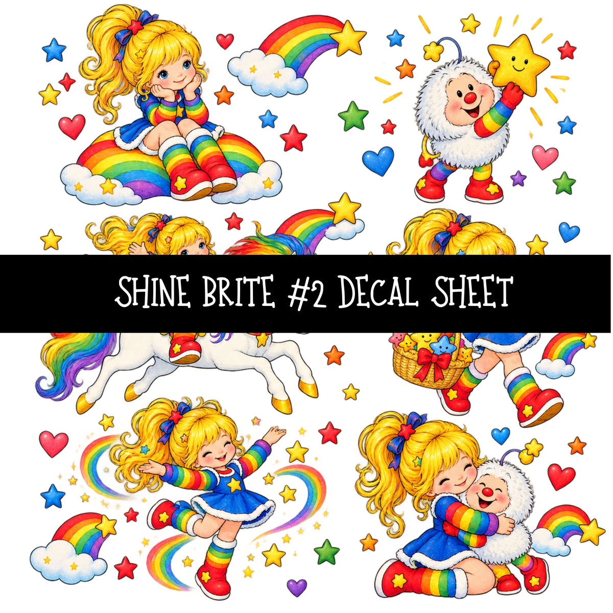 Shine Brite UV DTF Decal sheets 11 Designs available