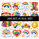 Shine Brite UV DTF Decal sheets 11 Designs available