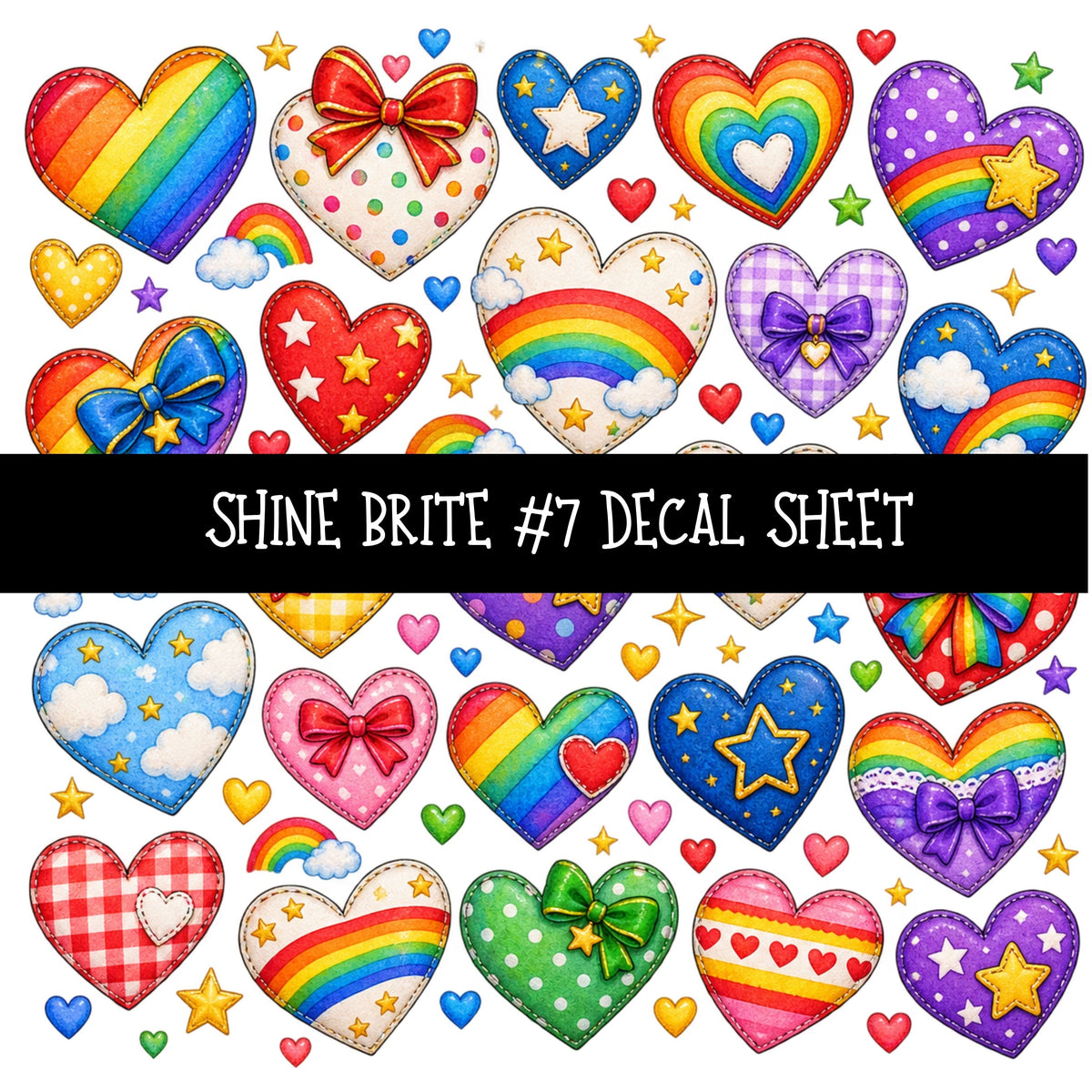 Shine Brite UV DTF Decal sheets 11 Designs available