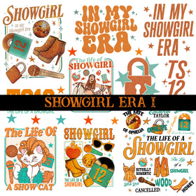 Showgirls Collection UV DTF Decal Sheets 12 Design sheets