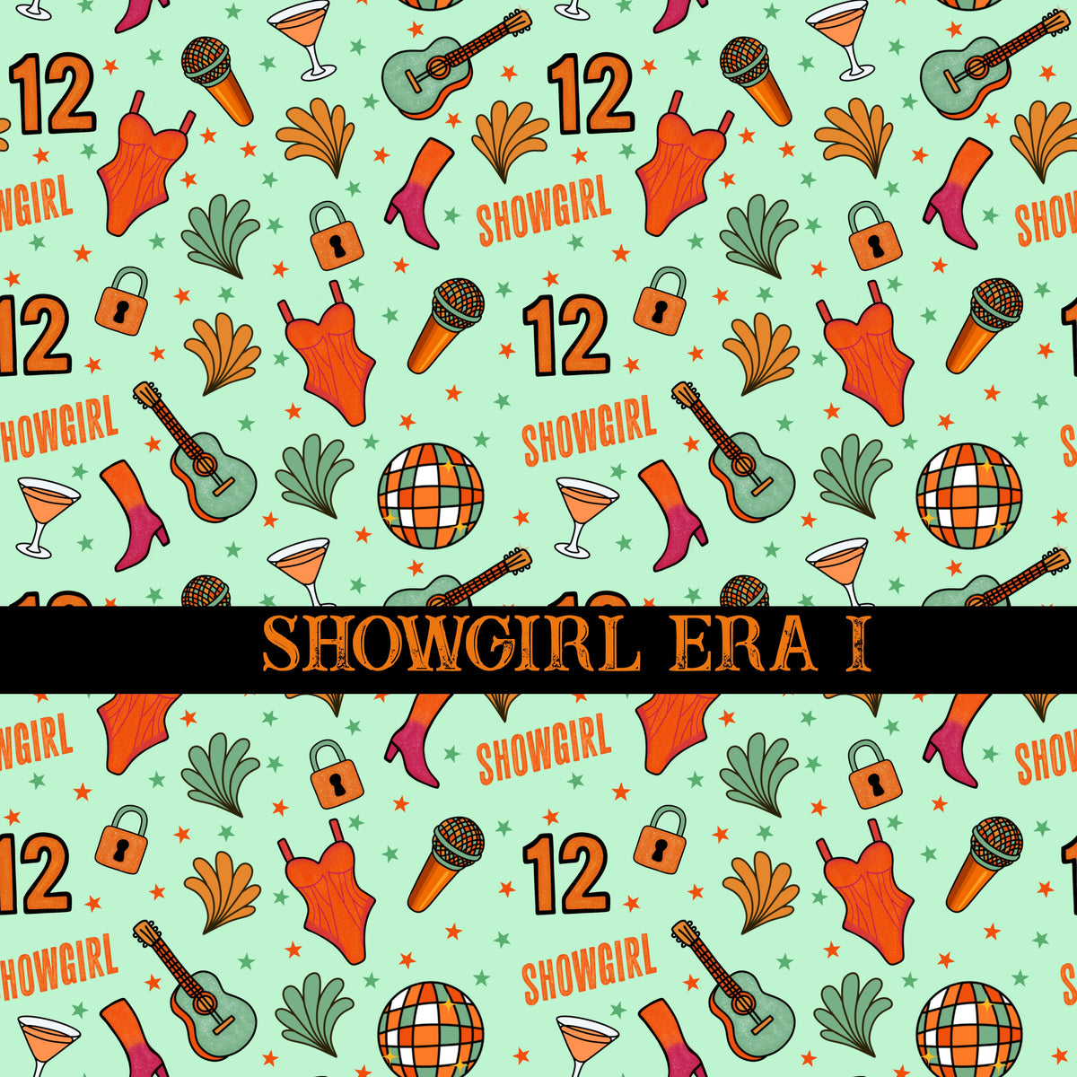 Showgirl Era collection- 12x12 vinyl sheets-12 designs available