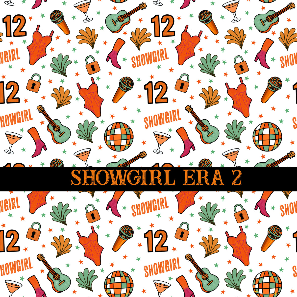Showgirl Era collection- 12x12 vinyl sheets-12 designs available