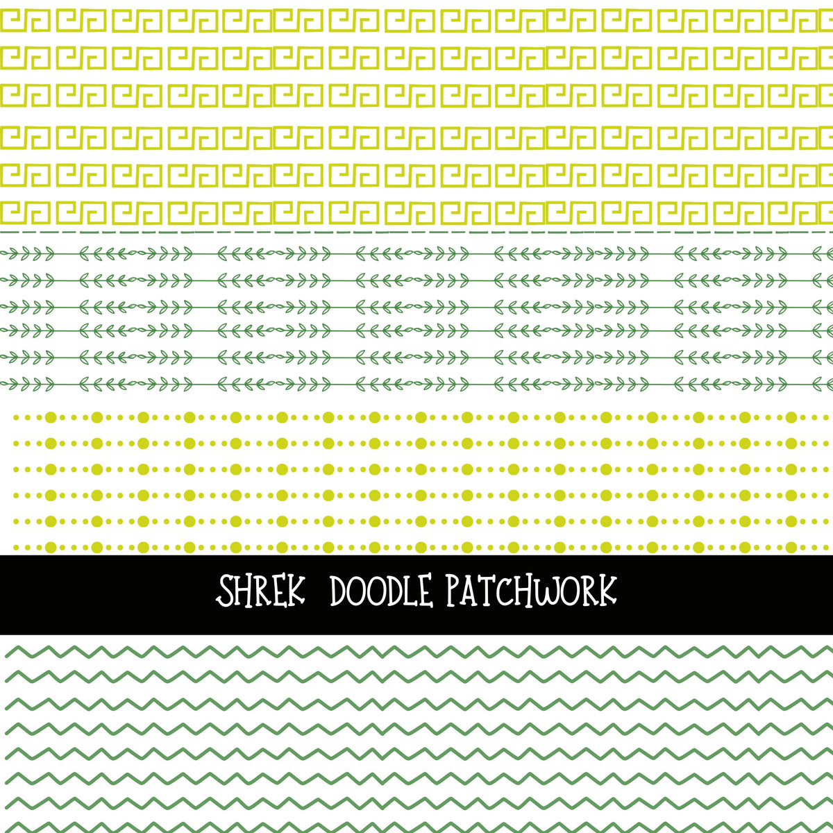 Shrek Doodle Patchwork Set