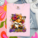 Shut the Fox up floral fox DTF Transfers