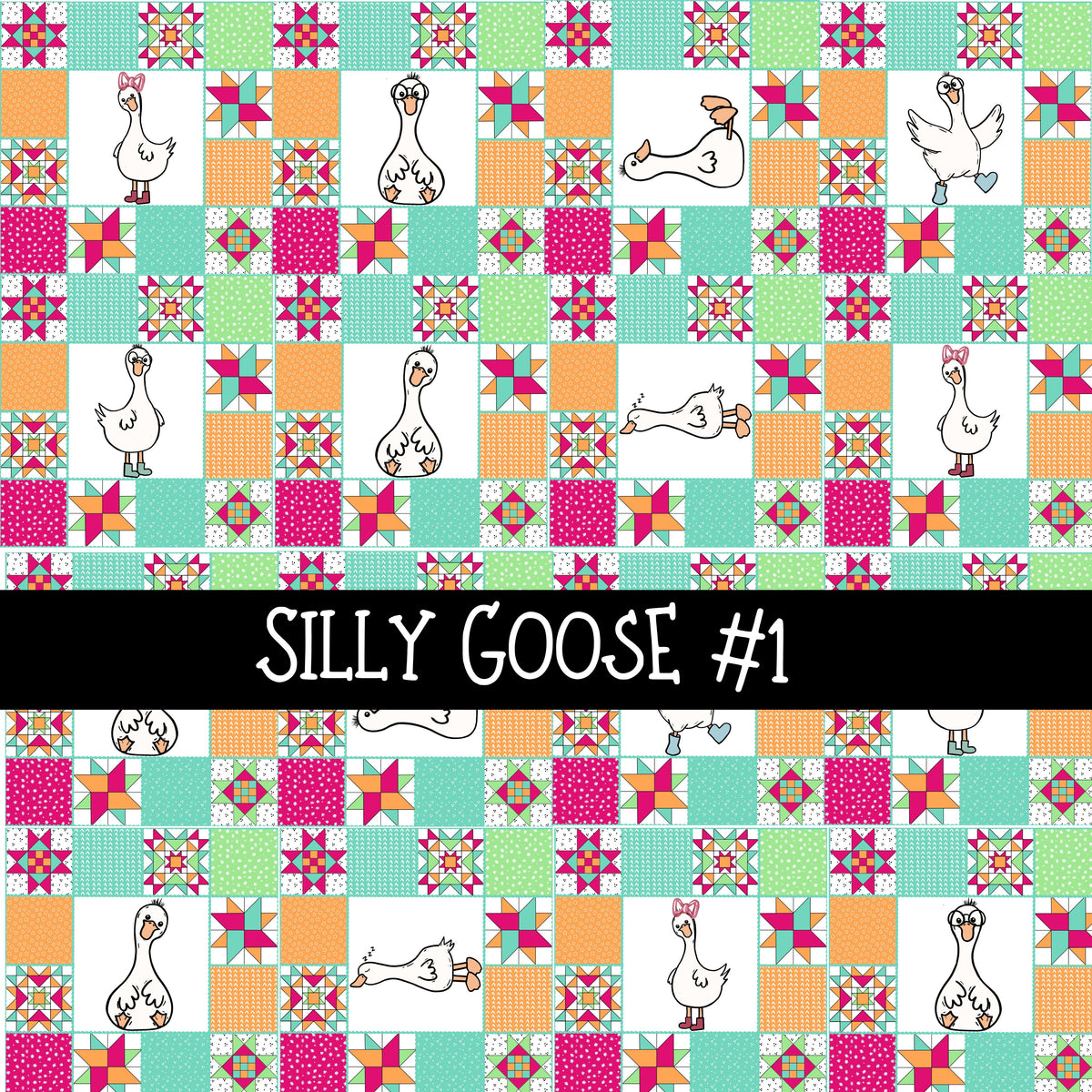 Silly Goose Collection vinyl sheets 7 Patterns to choose from