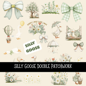 Silly Goose Doodle Patchwork Set