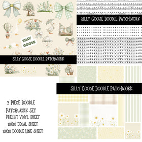 Silly Goose Doodle Patchwork Set