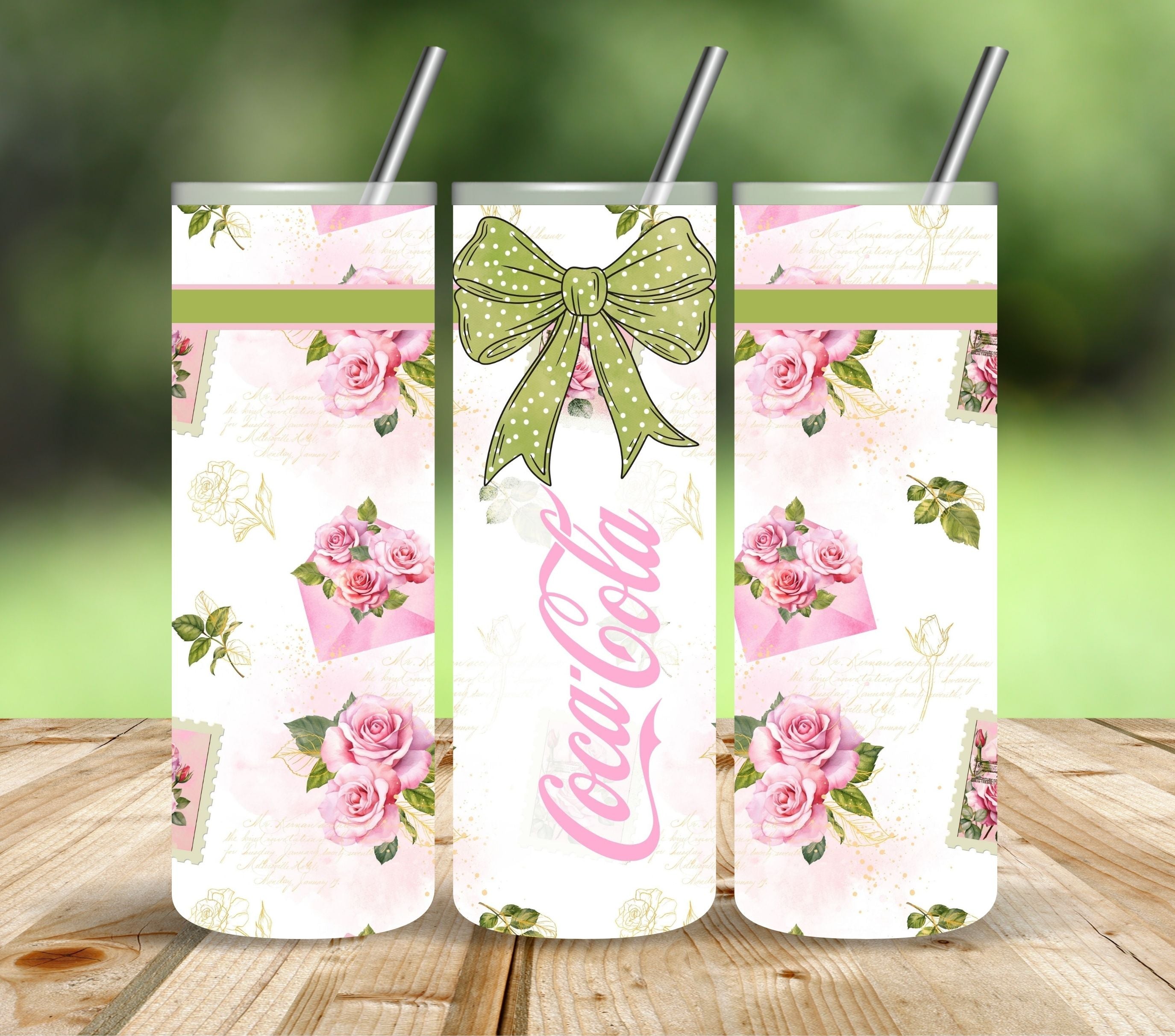 Coca-Cola Rose Vinyl tumbler wraps – Kraft Craze