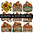 Size Matters  UV DTF Decal sheets 11 Designs available