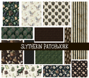 Slytherin Doodle Patchwork Set