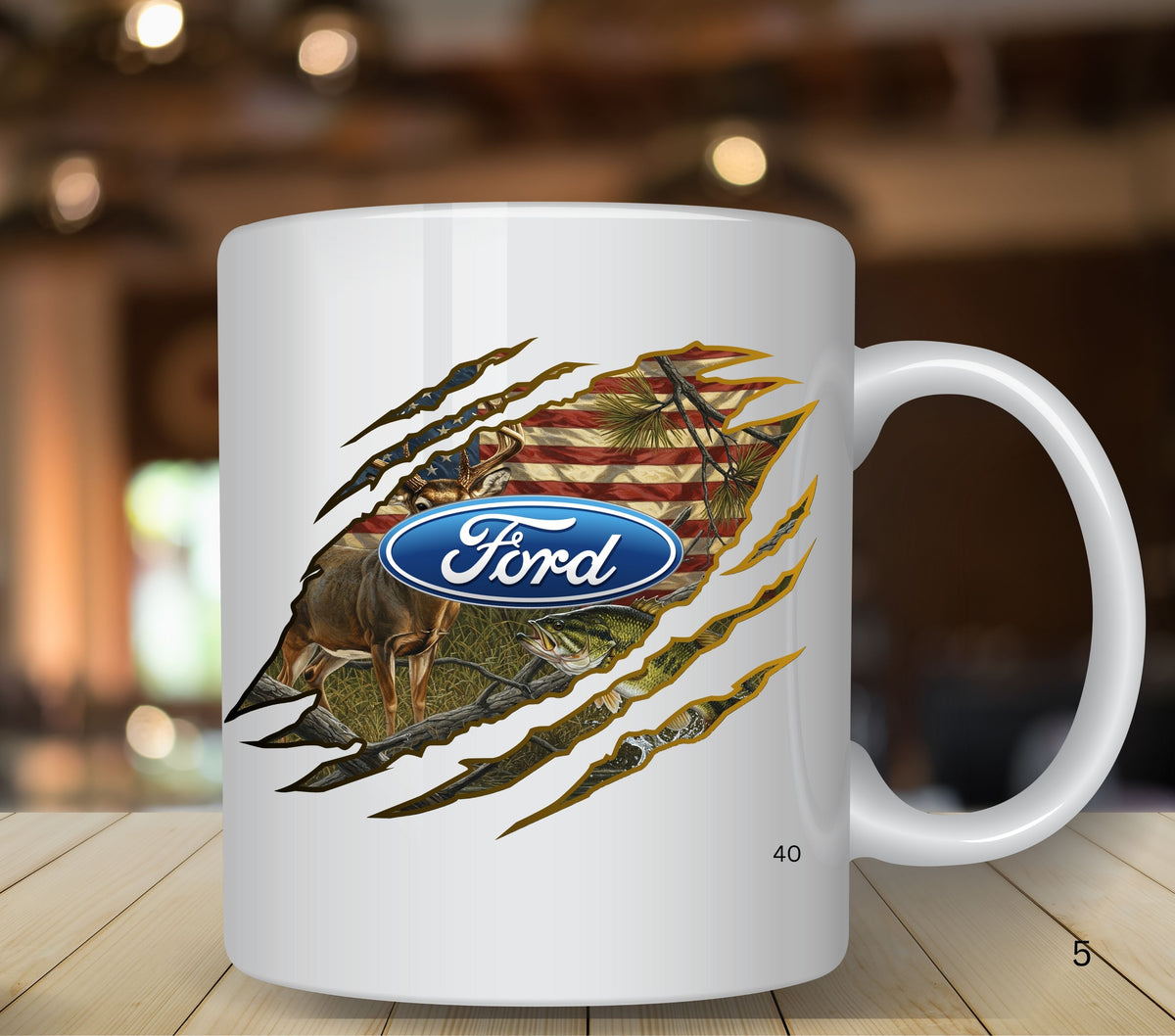 Mustang claw hunting fishing UV DTF Decals