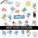 Smurf Doodle Patchwork Set