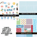 Smurf Doodle Patchwork Set