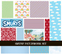Smurf Doodle Patchwork Set