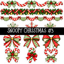 Snoopy Christmas Torn Pages UV DTF Decal sheets 4 Designs available