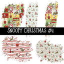 Snoopy Christmas Torn Pages UV DTF Decal sheets 4 Designs available