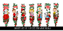 Snoopy Pen wraps UV DTF Decal sheet- set of 7 Designs