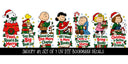 Snoopy Bookmark UV DTF Decal sheet- set of 7 Designs 2 set options