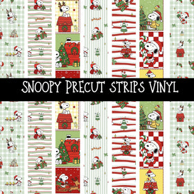 Snoopy precut strips 12x12 vinyl sheet