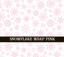 Snowflake pink UV DTF  tumbler wraps
