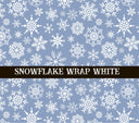 Snowflake white UV DTF  tumbler wraps