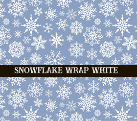 Snowflake white UV DTF  tumbler wraps