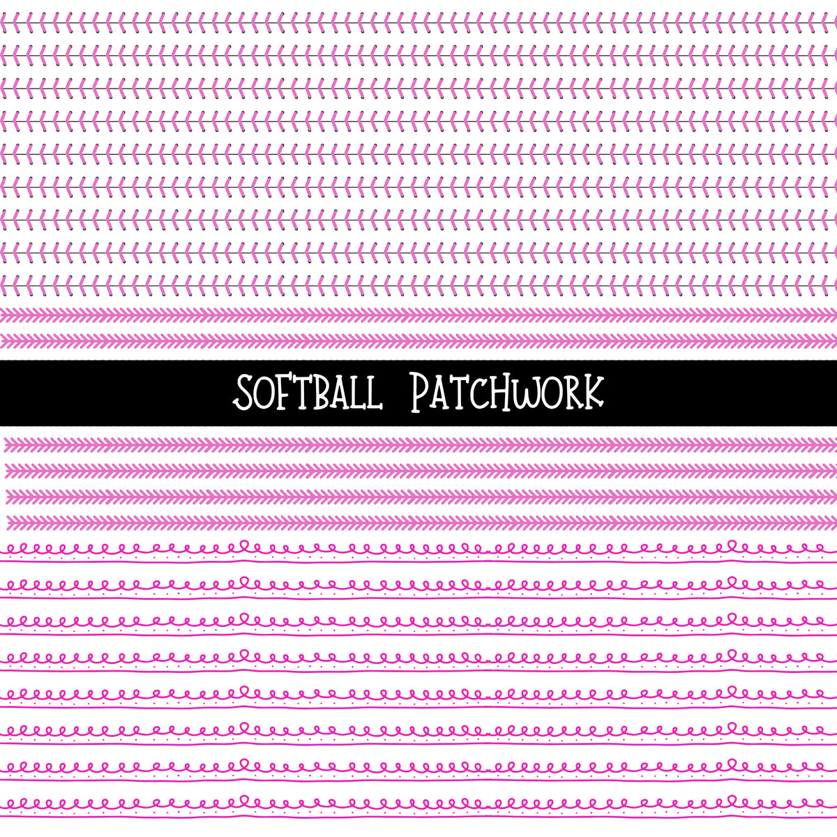 Softball Patchwork Set