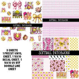 Softball Patchwork Set