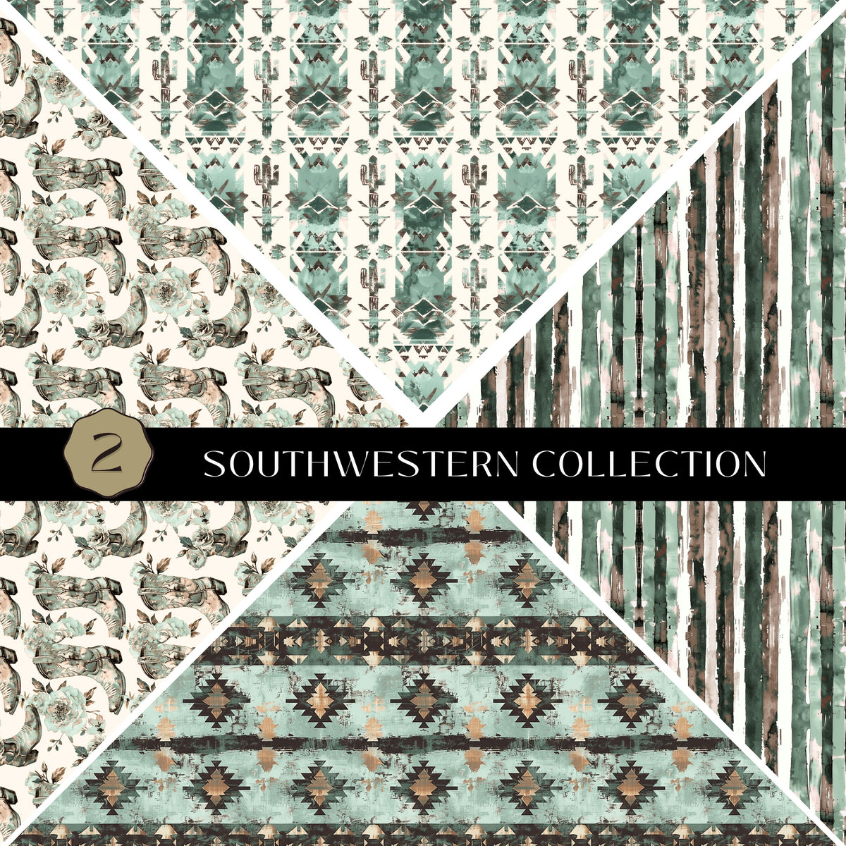 Southwestern precut Vsplit 12x12 vinyl sheet 2 Designs