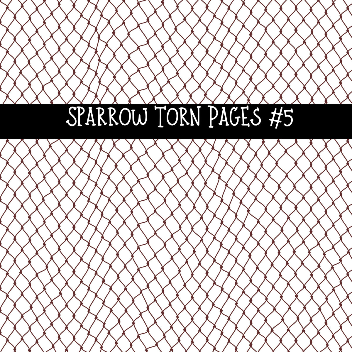 Sparrow Torn Pages UV DTF Decal sheets 5 Designs available