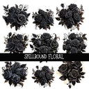 Spellbound Floral Floral UV DTF Decal sheet